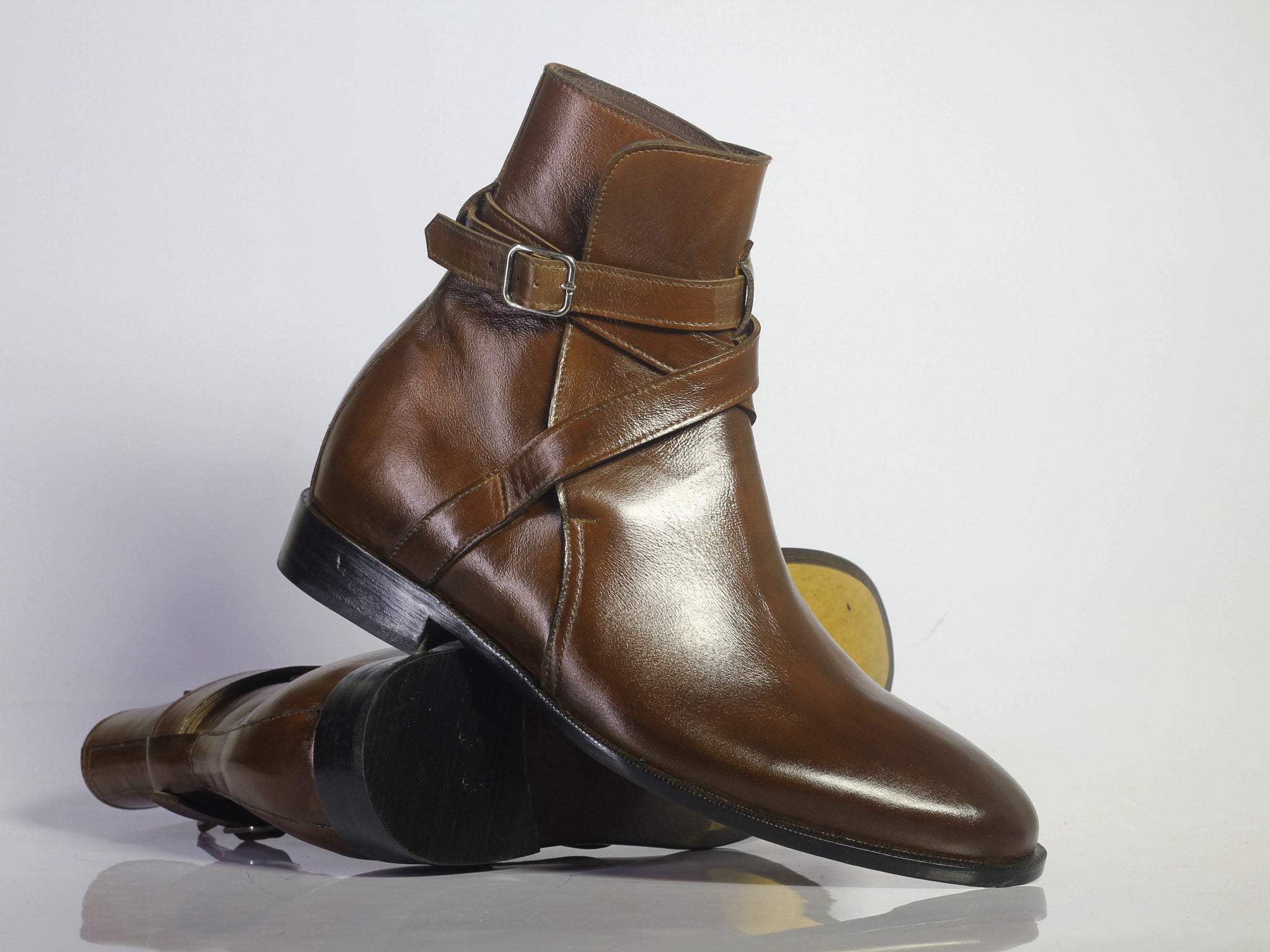 Stylish New Handmade Men's Brown Leather Jodhpur Boots, Men Ankle Boots, Men Designer Boots