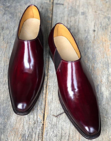 New Handmade Men's Burgundy Leather Loafers, Men Designer Dress Formal Luxury Party Shoes